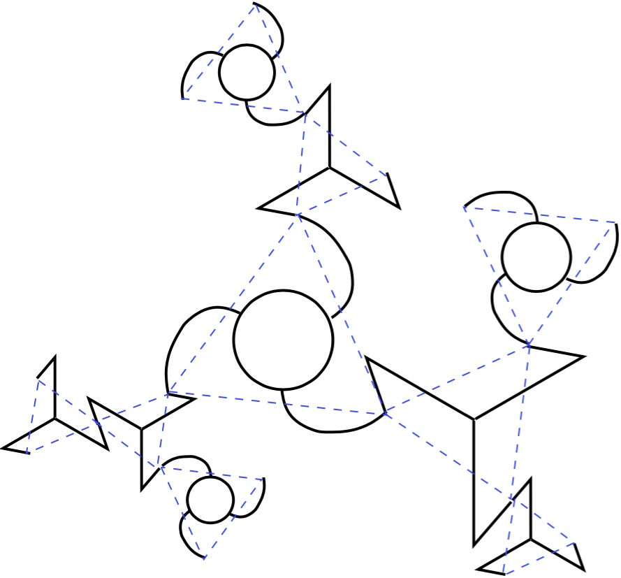 Auxetic material geometry